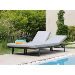 Lounge/Lit Modulo En Aluminium Graphite -Verger Magique Soldes Boutique lit lounge modulo en aluminium graphite proloisirs 8