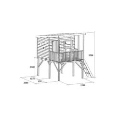 Maisonnette En Bois Galibier Robinson Sur Pilotis -Verger Magique Soldes Boutique maisonnette en bois galibier robinson sur pilotis 2