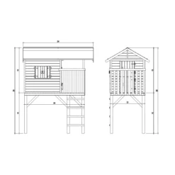 Maisonnette WISTLER PARK 7 Maisonnette WISTLER PARK -Verger Magique Soldes Boutique maisonnette en bois pour enfants wistler park 3