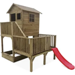 Maisonnette HUBERT Sur Pilotis Avec Bac à Sable