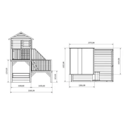 Maisonnette HUBERT Sur Pilotis Avec Bac à Sable 19 Maisonnette HUBERT Sur Pilotis Avec Bac à Sable -Verger Magique Soldes Boutique maisonnette hubert sur pilotis avec bac a sable 9