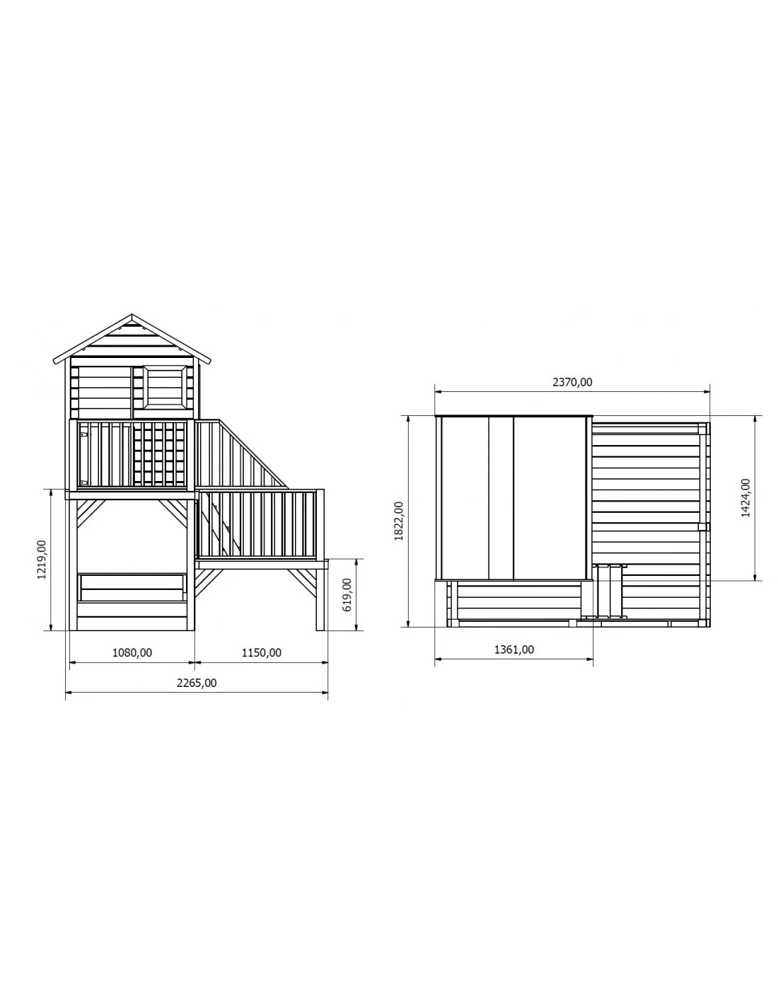 Maisonnette HUBERT Sur Pilotis Avec Bac à Sable 10 Maisonnette HUBERT Sur Pilotis Avec Bac à Sable – Image 10