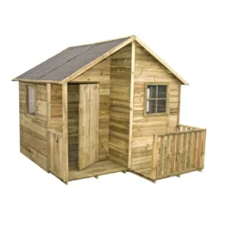 Maisonnette Loulou En Bois Avec Plancher Traité