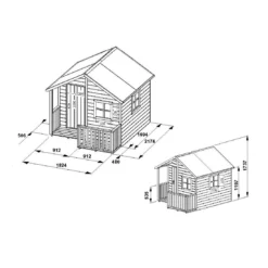 Maisonnette Loulou En Bois Avec Plancher Traité -Verger Magique Soldes Boutique maisonnette loulou en bois avec plancher traite 3