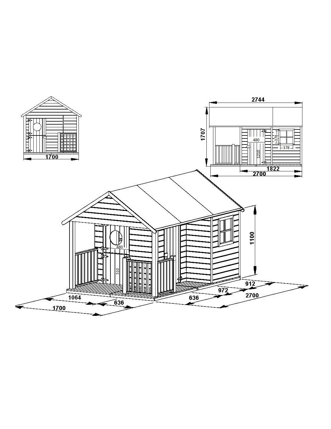 Maisonnette Manon En Bois Avec Plancher Inclus Traité 3 Maisonnette Manon En Bois Avec Plancher Inclus Traité – Image 3