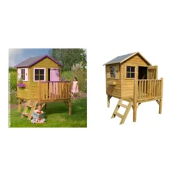 Maisonnette Charlotte Avec Toboggan Rouge 6 Maisonnette Charlotte Avec Toboggan Rouge -Verger Magique Soldes Boutique maisonnette pour enfants charlotte avec toboggan 2