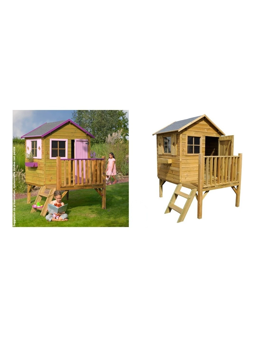 Maisonnette Charlotte Avec Toboggan Rouge 3 Maisonnette Charlotte Avec Toboggan Rouge – Image 3