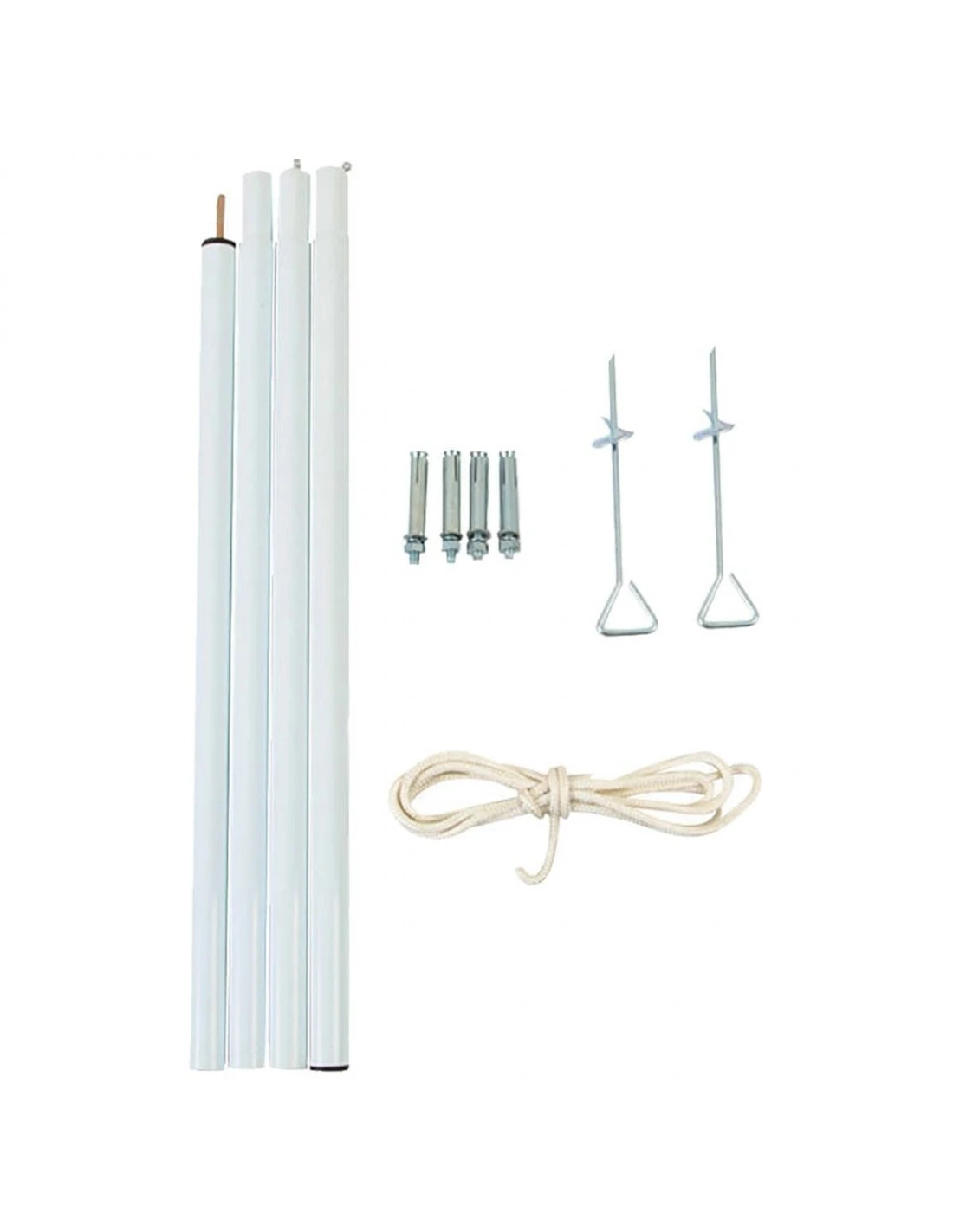 Mât De Fixation Pour Voile D'ombrage H.2,2 M 1 Mât De Fixation Pour Voile D'ombrage H.2,2 M