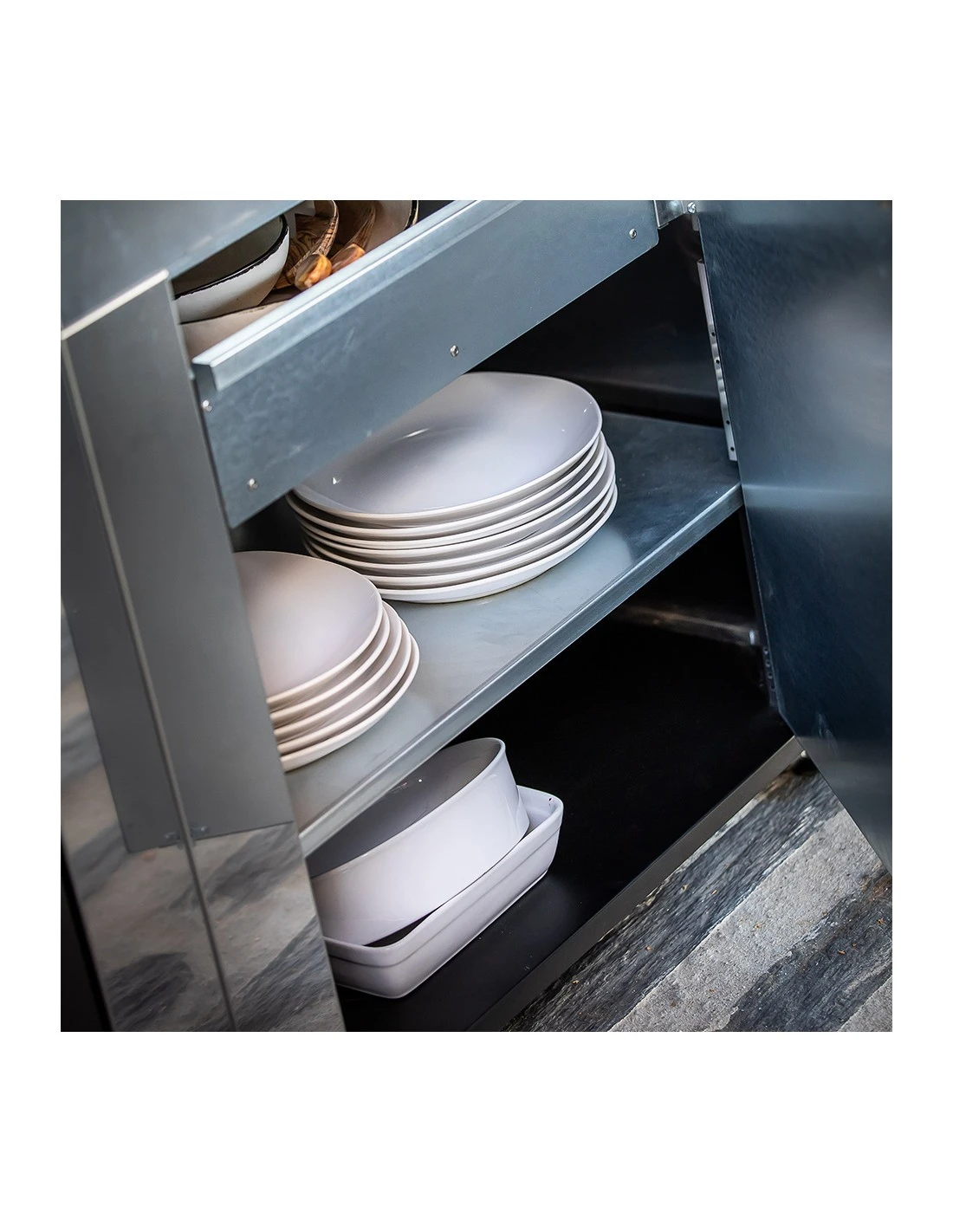 ENO Module Plan De Travail 1 Porte - Modulo Cuisine D'extérieur - Inox 4 ENO Module Plan De Travail 1 Porte - Modulo Cuisine D'extérieur - Inox – Image 4