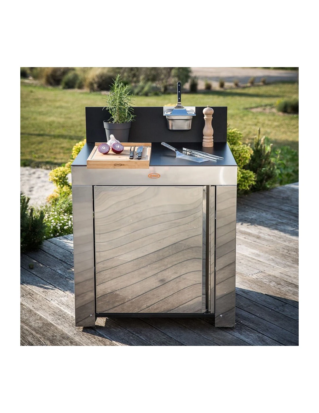 ENO Module Plan De Travail 1 Porte - Modulo Cuisine D'extérieur - Inox 6 ENO Module Plan De Travail 1 Porte - Modulo Cuisine D'extérieur - Inox – Image 6