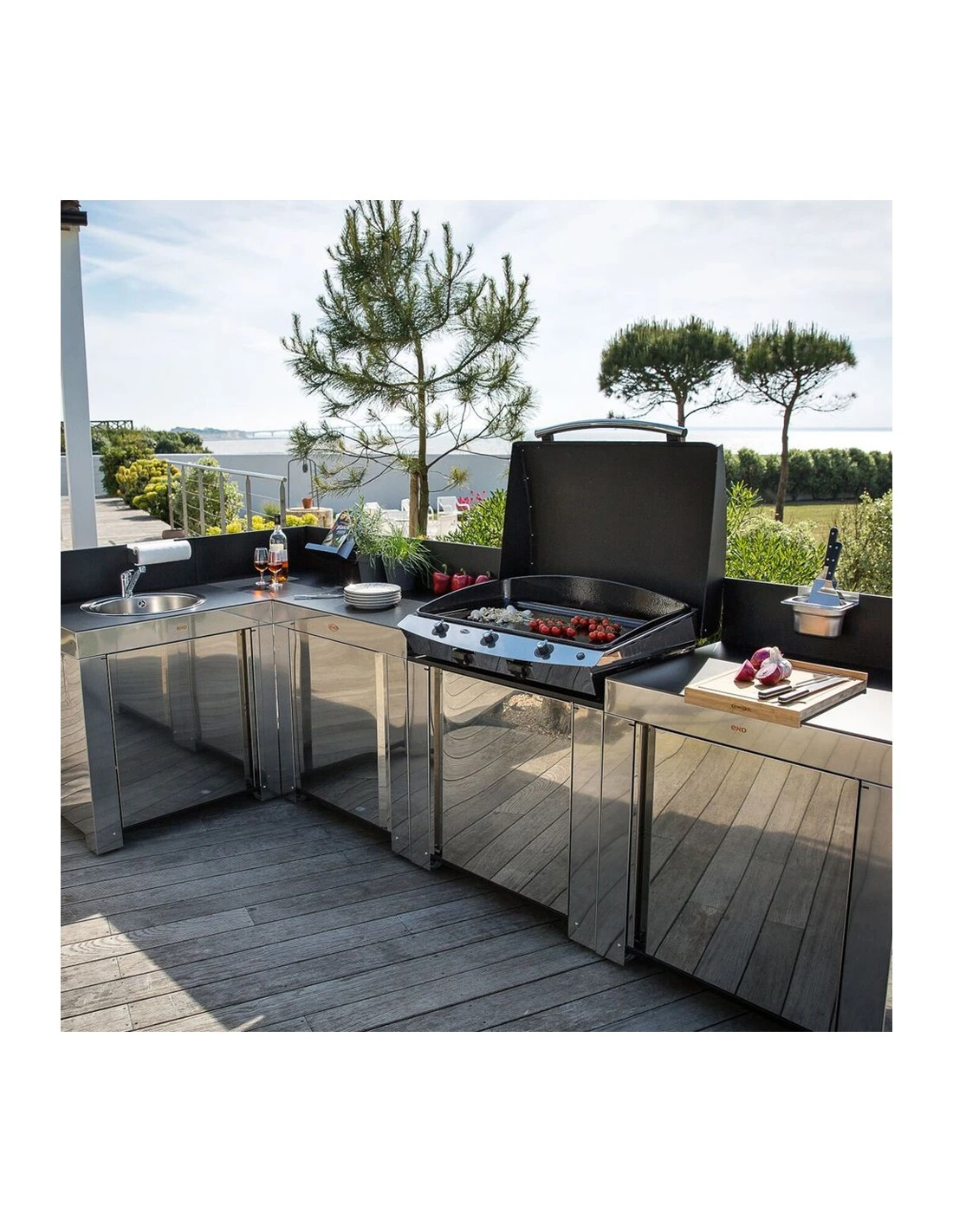 ENO Module Plan De Travail 1 Porte - Modulo Cuisine D'extérieur - Inox 7 ENO Module Plan De Travail 1 Porte - Modulo Cuisine D'extérieur - Inox – Image 7