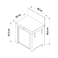 ENO Module Plan De Travail 1 Porte - Modulo Cuisine D'extérieur - Inox 18 ENO Module Plan De Travail 1 Porte - Modulo Cuisine D'extérieur - Inox -Verger Magique Soldes Boutique modulo plan de travail hpl et inox 19