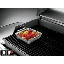 Panier à Légumes Deluxe - Petit Modèle, Acier Inoxydable - Weber -Verger Magique Soldes Boutique panier a legumes deluxe petit modele acier inoxydable weber 8