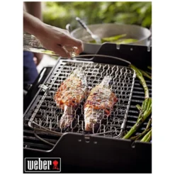Weber Panier à Poisson - Grand Modèle, Acier Inoxydable -Verger Magique Soldes Boutique panier a poisson grand modele acier inoxydable 15