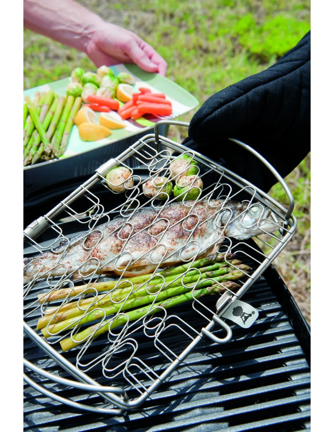 Panier à Poisson - Petit Modèle, Acier Inoxydable - Weber 5 Panier à Poisson - Petit Modèle, Acier Inoxydable - Weber – Image 5