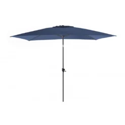 Parasol à Manivelle Inclinable 3 X 2 M Grey/Bleu