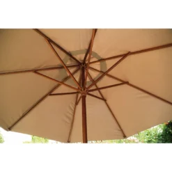 Parasol Bois Ø 3.5 M Ouverture à Manivelle 3 Coloris - Ecru 9 Parasol Bois Ø 3.5 M Ouverture à Manivelle 3 Coloris - Ecru -Verger Magique Soldes Boutique parasol bois o 35 m ouverture a manivelle 3 coloris proloisirs 10