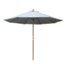 Parasol Bois Ø 3.5 M Ouverture à Manivelle 3 Coloris - Ecru