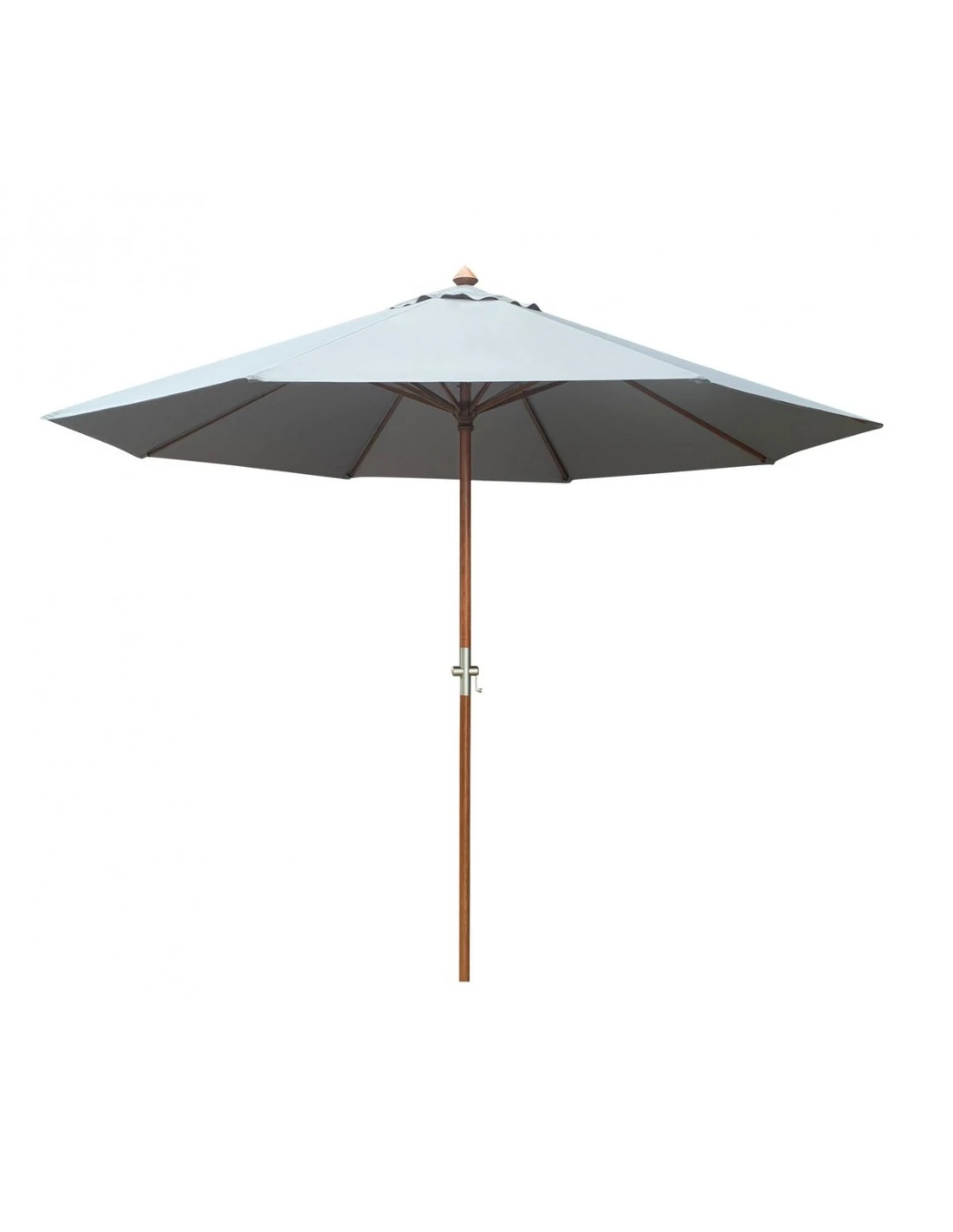 Parasol Bois Ø 3.5 M Ouverture à Manivelle 3 Coloris - Ecru 1 Parasol Bois Ø 3.5 M Ouverture à Manivelle 3 Coloris - Ecru