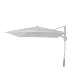 Parasol Déporté 3 X 3 M Orientable Elios Aluminium Et Toile Novasun Blanc