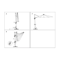 Parasol Déporté 3x3 M Elios Full LED Gris Chiné Clair 19 Parasol Déporté 3x3 M Elios Full LED Gris Chiné Clair -Verger Magique Soldes Boutique parasol deporte 3x3 m elios full led gris chine clair 6