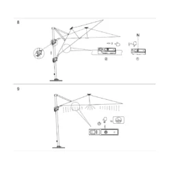 Parasol Déporté 3x3 M Elios Full LED Gris Chiné Clair 20 Parasol Déporté 3x3 M Elios Full LED Gris Chiné Clair -Verger Magique Soldes Boutique parasol deporte 3x3 m elios full led gris chine clair 7