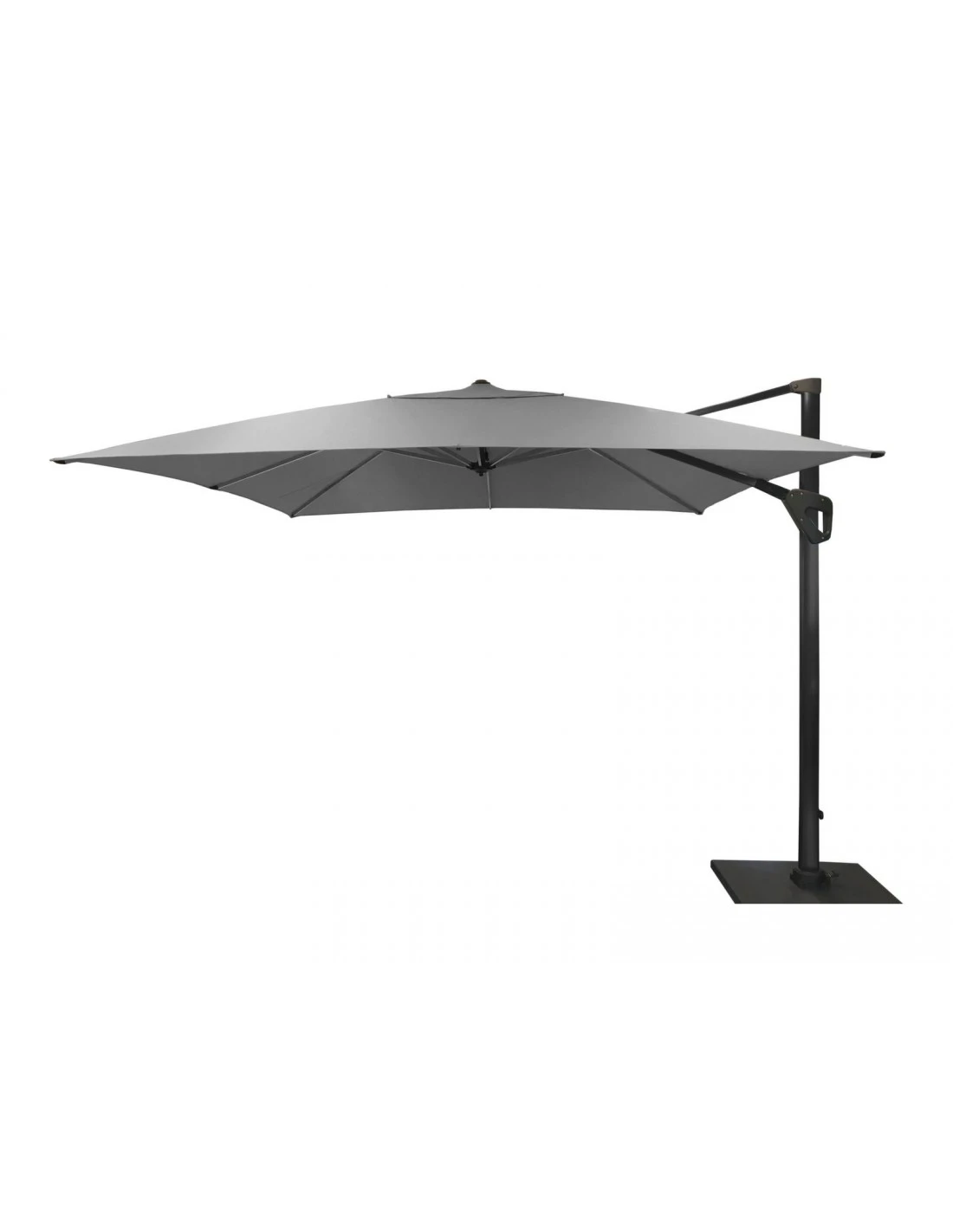 Parasol Déporté 3x3 M Elios Full LED Gris Chiné Clair 1 Parasol Déporté 3x3 M Elios Full LED Gris Chiné Clair