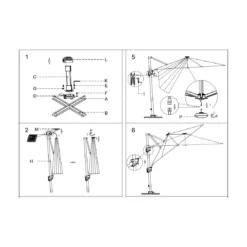 Parasol Déporté 3x3 M Elios Full LED Gris Chiné Foncé 18 Parasol Déporté 3x3 M Elios Full LED Gris Chiné Foncé -Verger Magique Soldes Boutique parasol deporte 3x3 m elios full led gris chine fonce 5