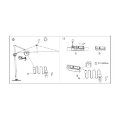 Parasol Déporté 3x3 M Elios Full LED Gris Chiné Foncé 21 Parasol Déporté 3x3 M Elios Full LED Gris Chiné Foncé -Verger Magique Soldes Boutique parasol deporte 3x3 m elios full led gris chine fonce 8