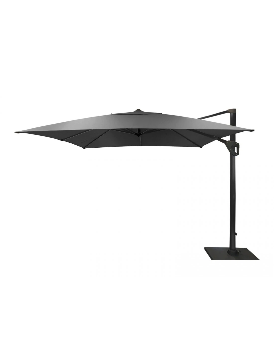 Parasol Déporté 3x3 M Elios Full LED Gris Chiné Foncé 1 Parasol Déporté 3x3 M Elios Full LED Gris Chiné Foncé