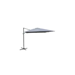Parasol Déporté 3x4m - Aluminium Gris