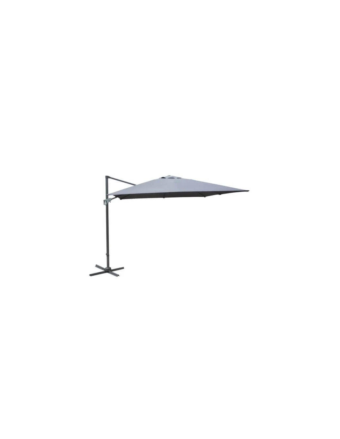 Parasol Déporté 3x4m - Aluminium Gris 1 Parasol Déporté 3x4m - Aluminium Gris