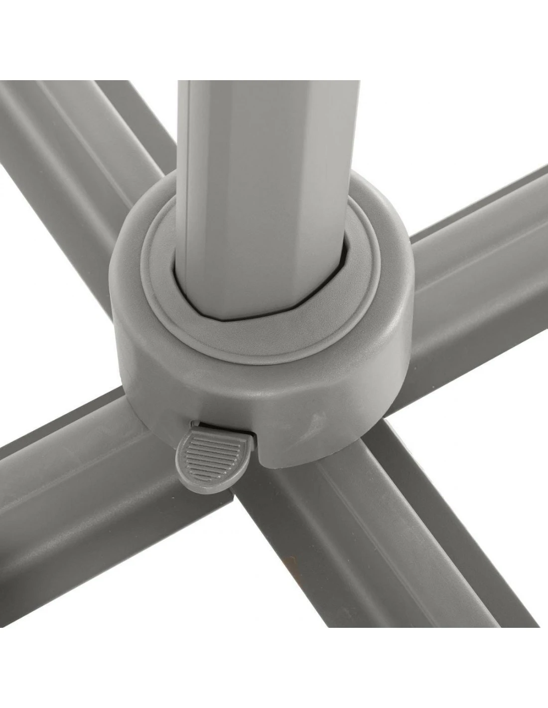 Parasol Déporté Carré Eléa 3 X 3 M - Graphite / Ardoise 4 Parasol Déporté Carré Eléa 3 X 3 M - Graphite / Ardoise – Image 4