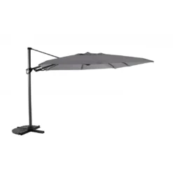 Parasol Déporté Deluxe 3x3 M - Flip Flap - Gris Clair Chiné