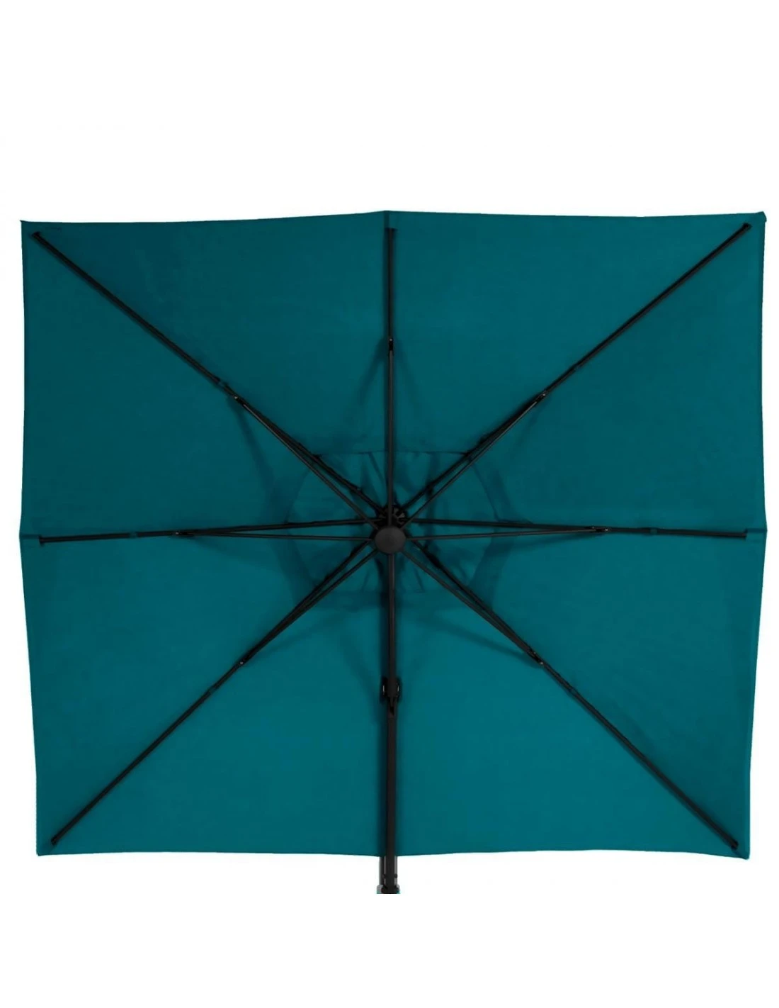 Parasol Déporté Éléa 3 X 4 M - Graphite / Bleu Canard 2 Parasol Déporté Éléa 3 X 4 M - Graphite / Bleu Canard – Image 2