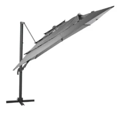 Parasol Déporté Eléa 3 X 4 M Multi-toiles Ardoise -Verger Magique Soldes Boutique parasol deporte elea 3 x 4 m multi toiles ardoise 2