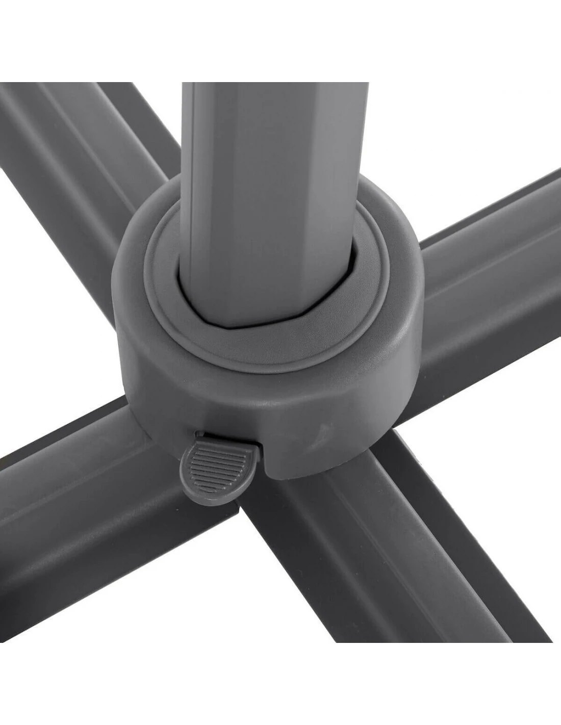 Parasol Déporté Elea 3x3 M Toile Olifen Anthracite 3 Parasol Déporté Elea 3x3 M Toile Olifen Anthracite – Image 3