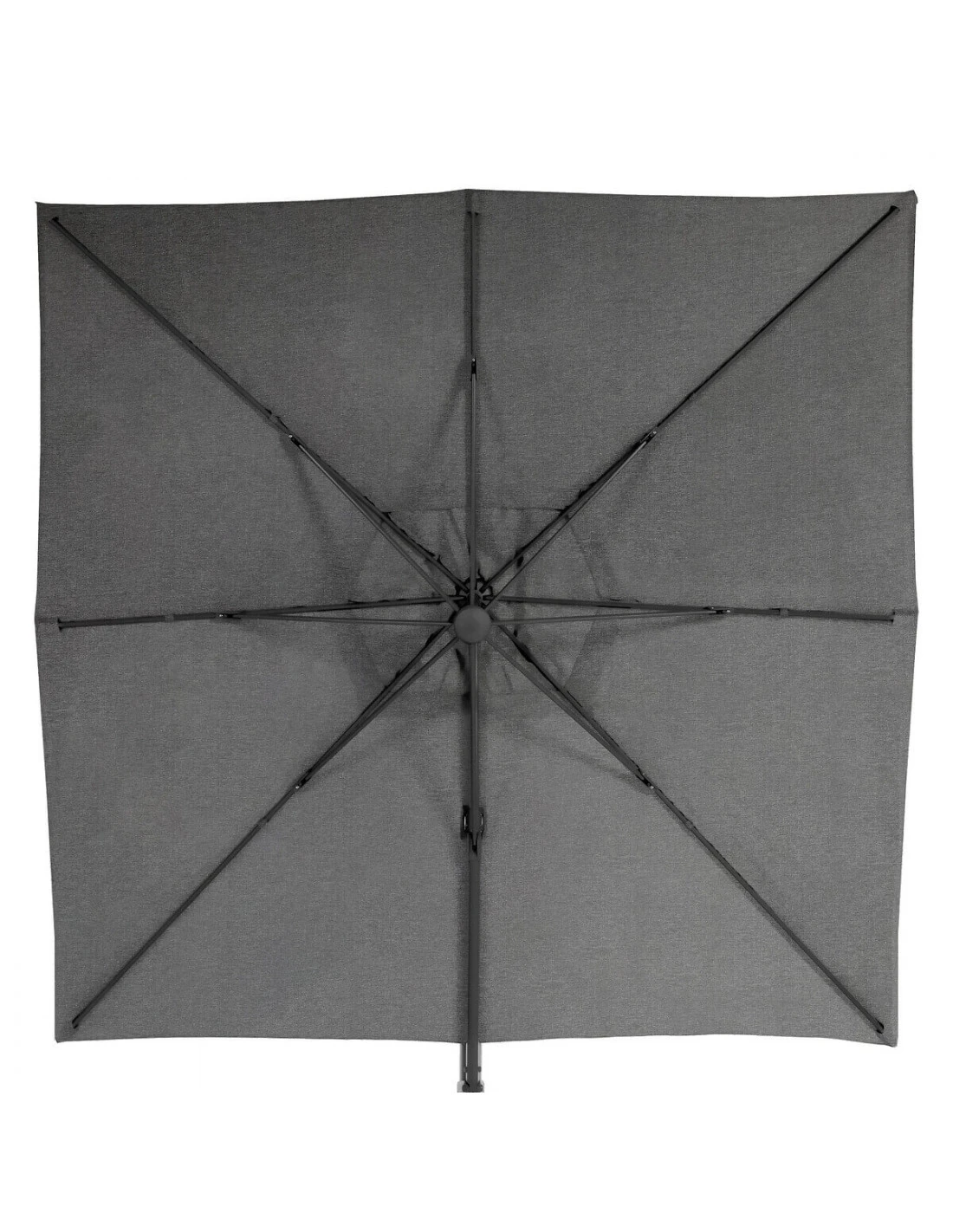 Parasol Déporté Elea 3x3 M Toile Olifen Anthracite 4 Parasol Déporté Elea 3x3 M Toile Olifen Anthracite – Image 4