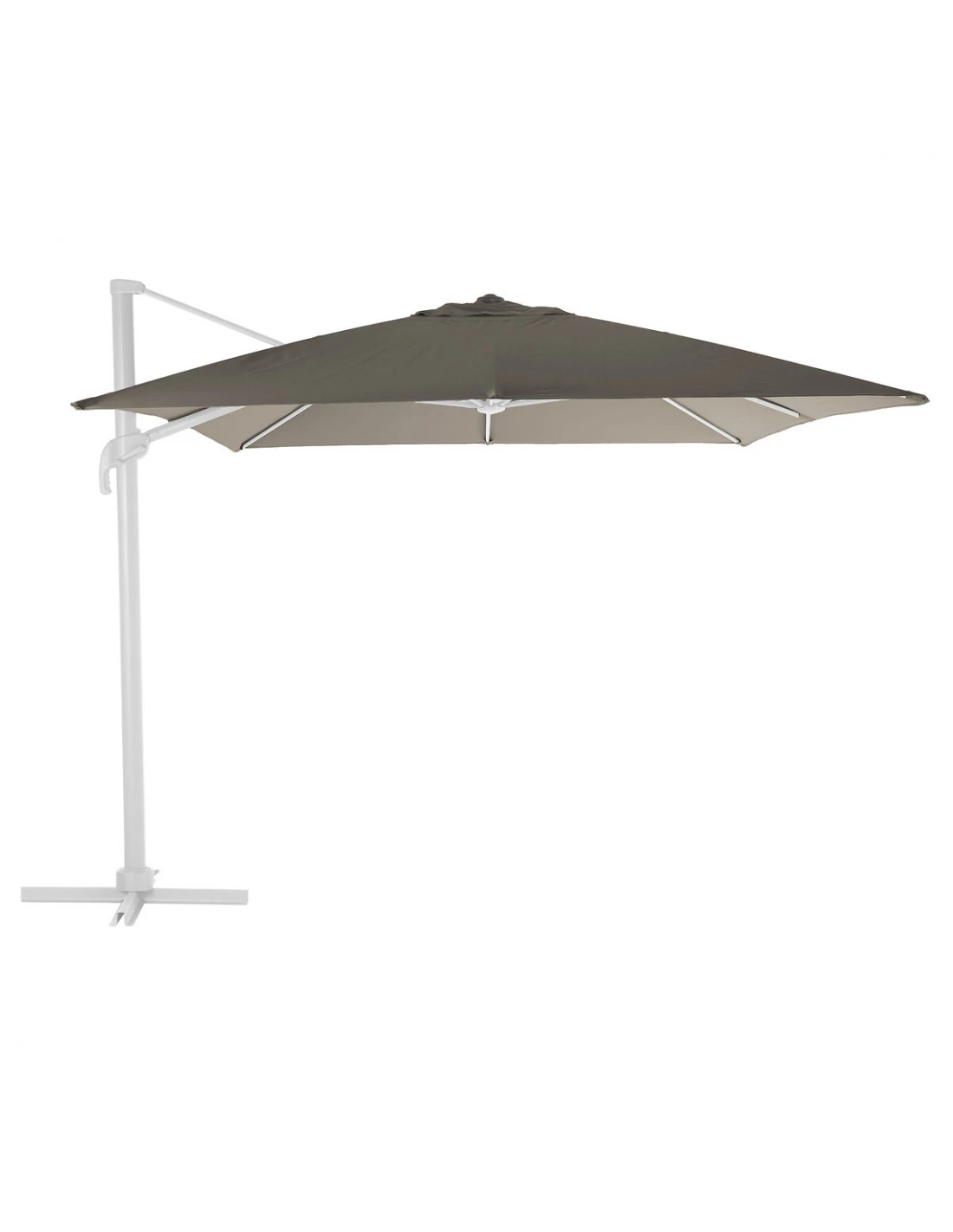 Parasol Déporté Elea 3x3 M Toile Olifen Noisette 1 Parasol Déporté Elea 3x3 M Toile Olifen Noisette