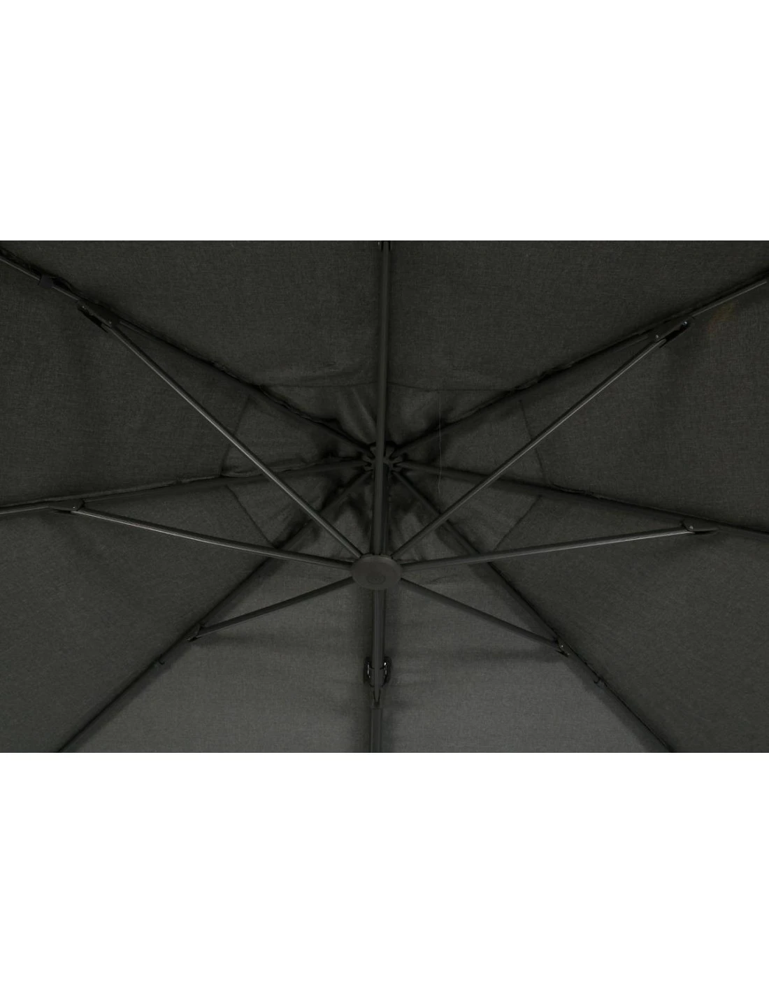 Parasol Déporté Eléa L.3 X P.4 M - Aluminium Et Toile Oléfine - Anthracite 5 Parasol Déporté Eléa L.3 X P.4 M - Aluminium Et Toile Oléfine - Anthracite – Image 5