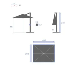 Parasol Déporté Eléa L.3 X P.4 M - Aluminium Et Toile Oléfine - Anthracite 21 Parasol Déporté Eléa L.3 X P.4 M - Aluminium Et Toile Oléfine - Anthracite -Verger Magique Soldes Boutique parasol deporte elea l3 x p4 m aluminium et toile olefine anthracite 9