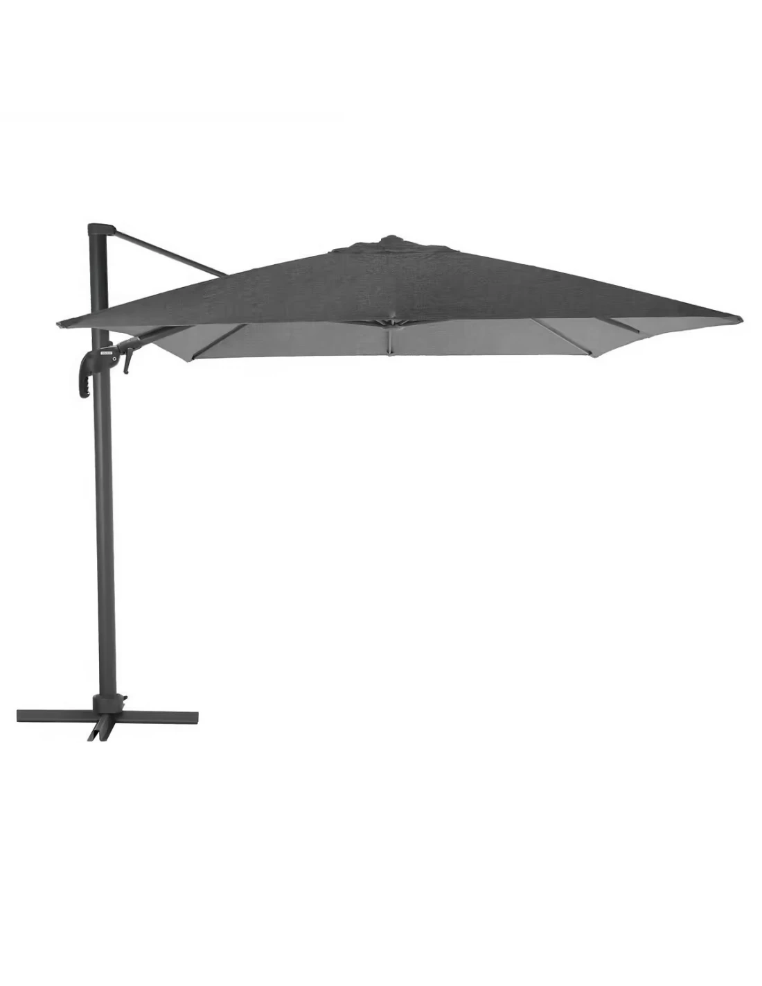 Parasol Déporté Eléa L.3 X P.4 M - Aluminium Et Toile Oléfine - Anthracite 1 Parasol Déporté Eléa L.3 X P.4 M - Aluminium Et Toile Oléfine - Anthracite