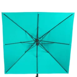 Parasol Déporté Janeiro Carré 2,5 X 2,5 M - Aluminium Et Toile Polyester - Emeraude -Verger Magique Soldes Boutique parasol deporte janeiro carre 25 x 25 m aluminium et toile polyester emeraude 2