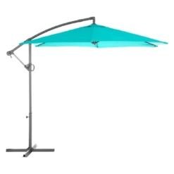 Parasol Déporté Janeiro Carré 2,5 X 2,5 M - Aluminium Et Toile Polyester - Emeraude