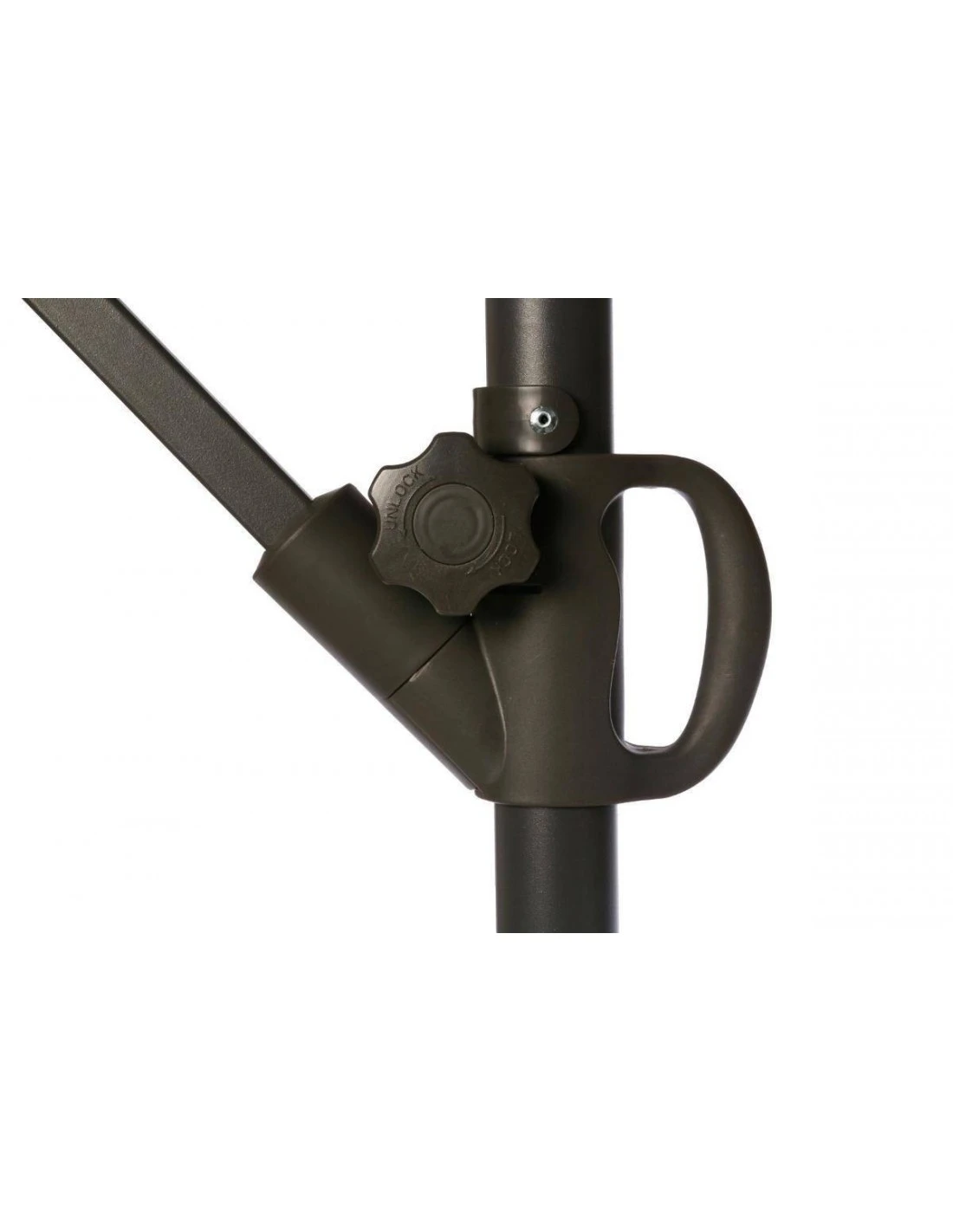 Parasol Déporté Janeiro Carré 2,5 X 2,5 M - Aluminium Et Toile Polyester - Taupe 3 Parasol Déporté Janeiro Carré 2,5 X 2,5 M - Aluminium Et Toile Polyester - Taupe – Image 3