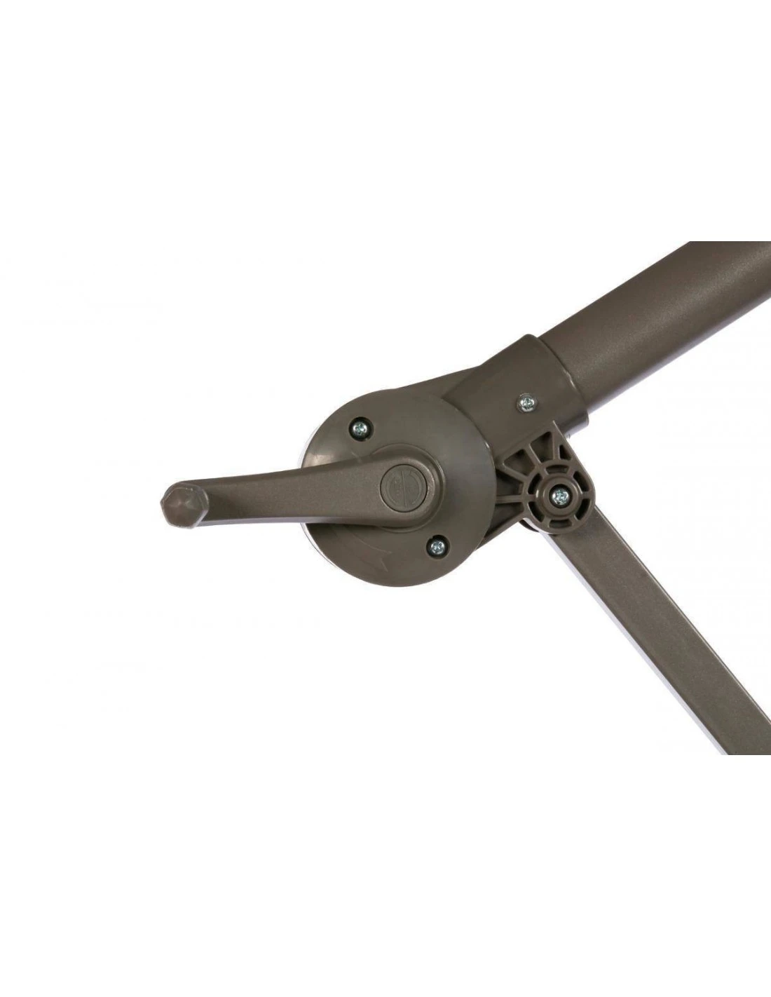 Parasol Déporté Janeiro Carré 2,5 X 2,5 M - Aluminium Et Toile Polyester - Taupe 5 Parasol Déporté Janeiro Carré 2,5 X 2,5 M - Aluminium Et Toile Polyester - Taupe – Image 5