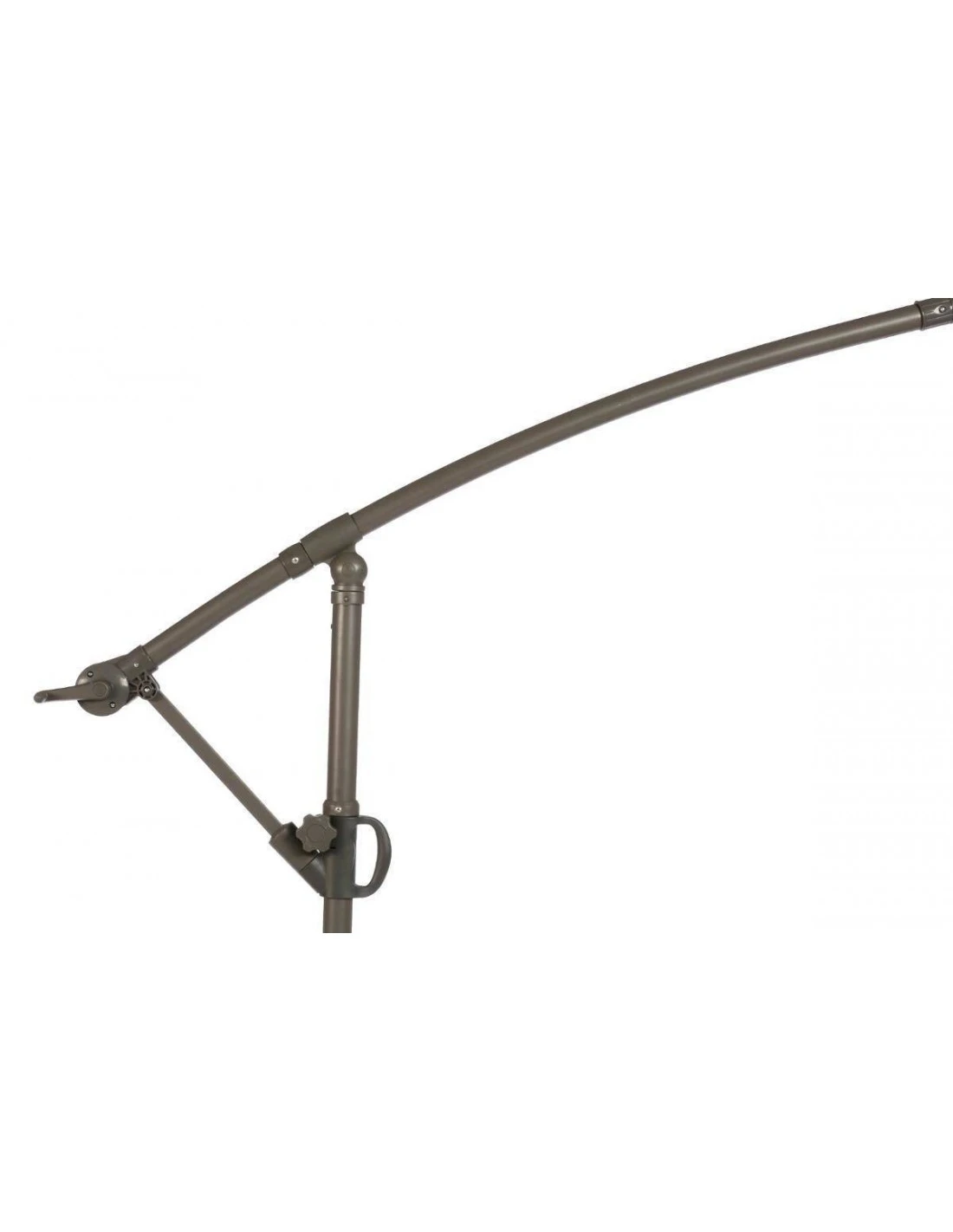 Parasol Déporté Janeiro Carré 2,5 X 2,5 M - Aluminium Et Toile Polyester - Taupe 6 Parasol Déporté Janeiro Carré 2,5 X 2,5 M - Aluminium Et Toile Polyester - Taupe – Image 6