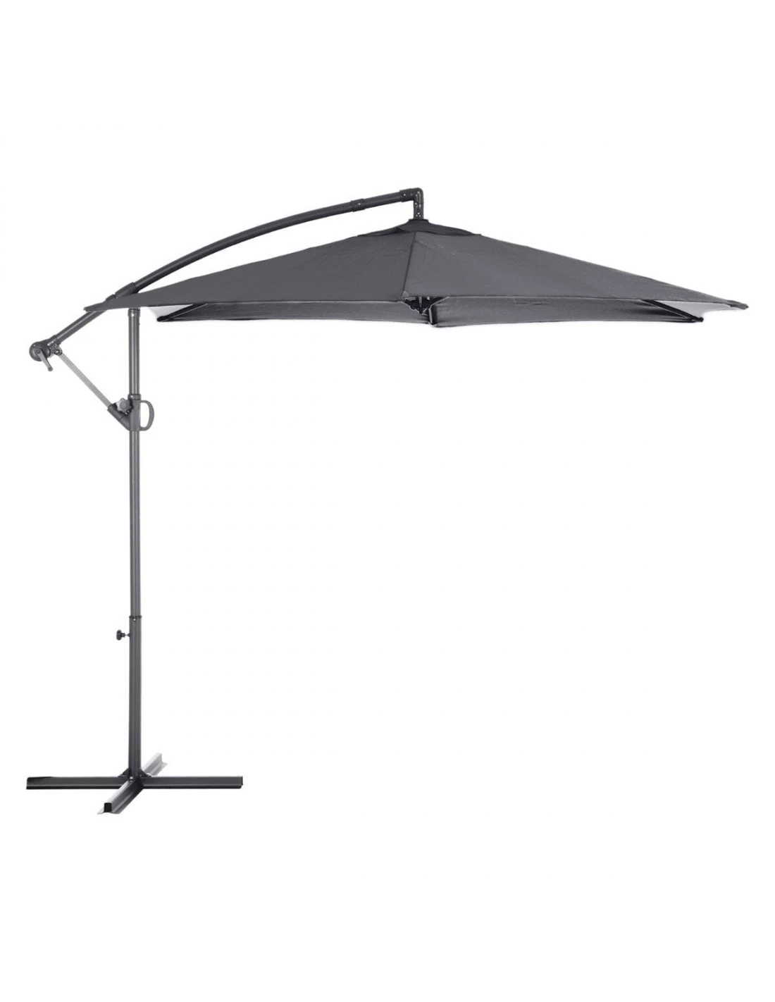 Parasol Déporté Janeiro Rond Ø3m - Aluminium Et Polyester 2 Parasol Déporté Janeiro Rond Ø3m - Aluminium Et Polyester – Image 2