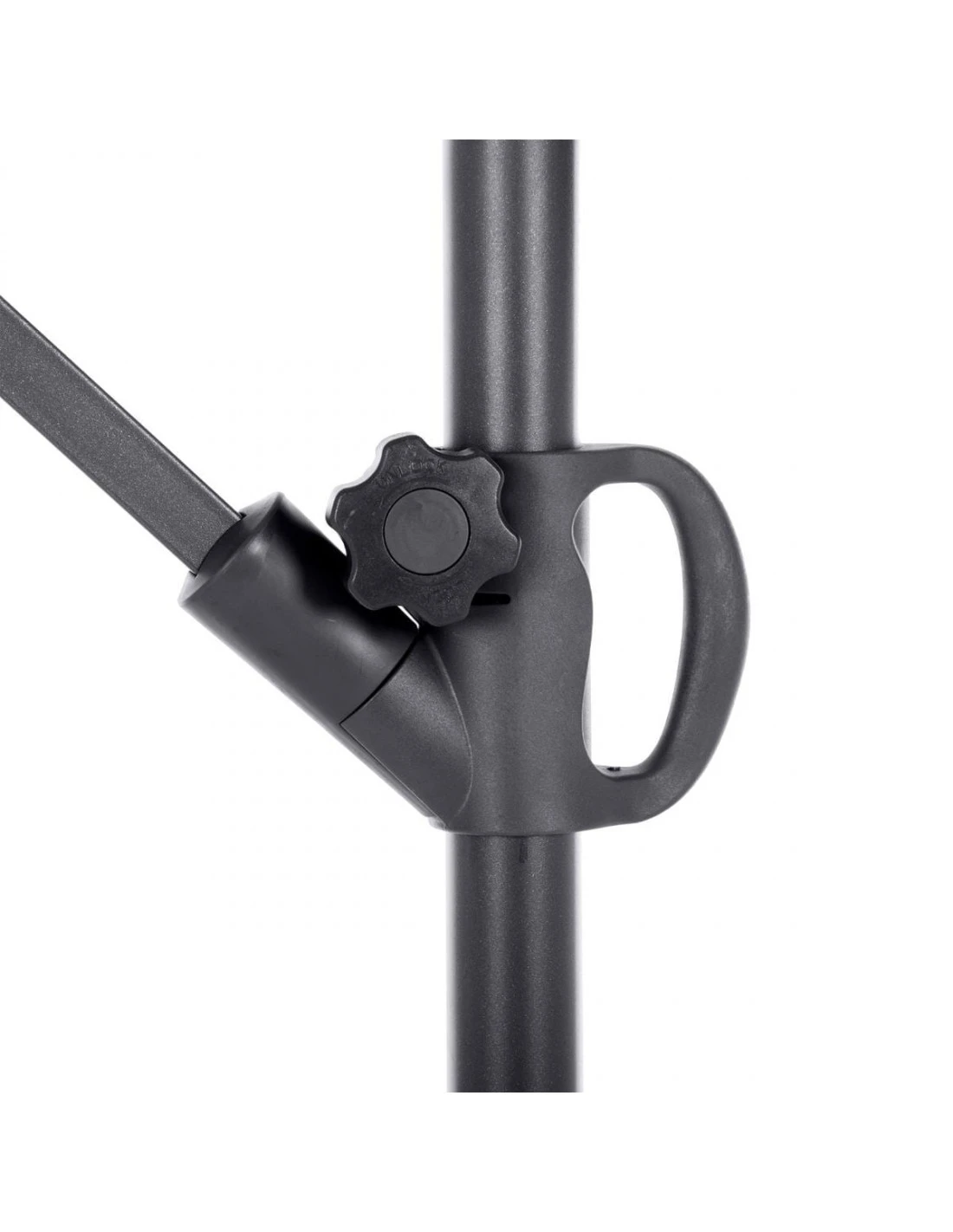 Parasol Déporté Janeiro Rond Ø3m - Aluminium Et Polyester 4 Parasol Déporté Janeiro Rond Ø3m - Aluminium Et Polyester – Image 4