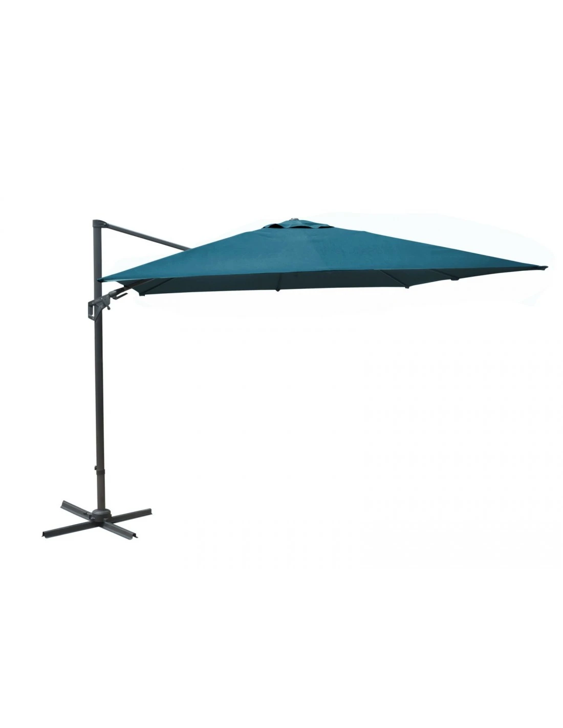 Parasol Déporté NH20 3x3 M En Aluminium Orientable, Inclinable Et Rotatif - Bleu 1 Parasol Déporté NH20 3x3 M En Aluminium Orientable, Inclinable Et Rotatif - Bleu